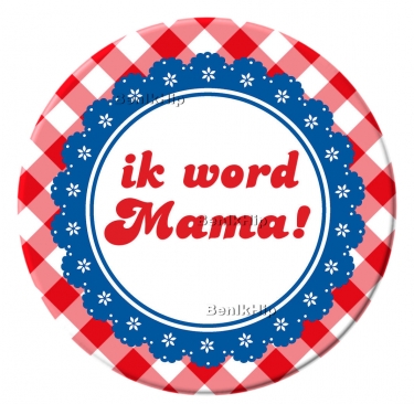 Button 56 mm Ik word mama Button 56 mm Ik word mama
